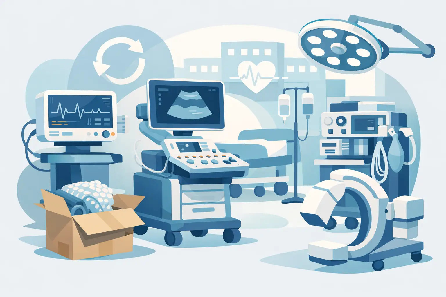 Equipos médicos reacondicionados para hospitales