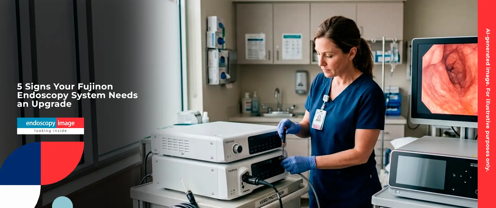 system-upgrade-clinicalEndoscopy video processor being inspected in a clinic setting