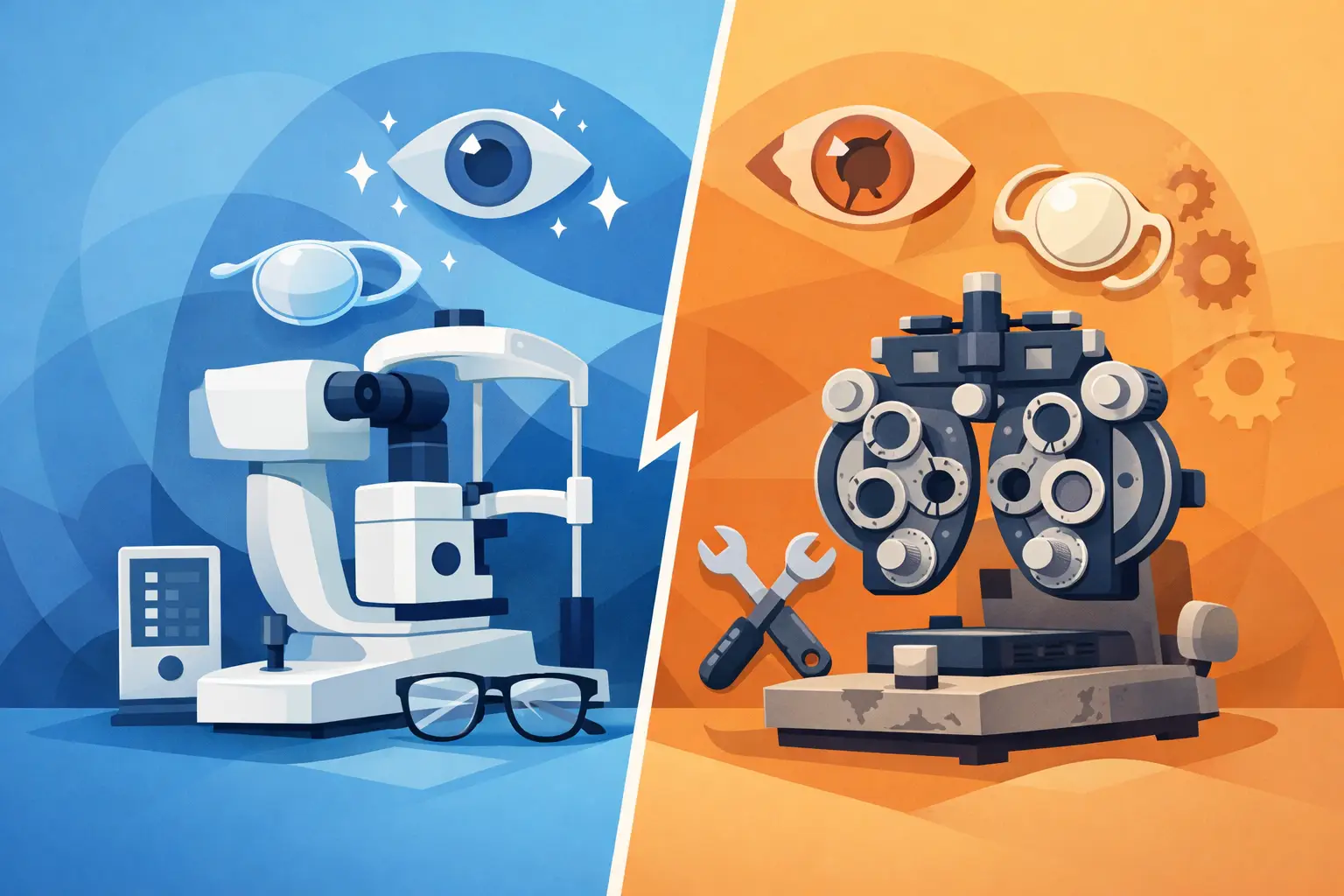 Nuevo vs reacondicionado en oftalmología