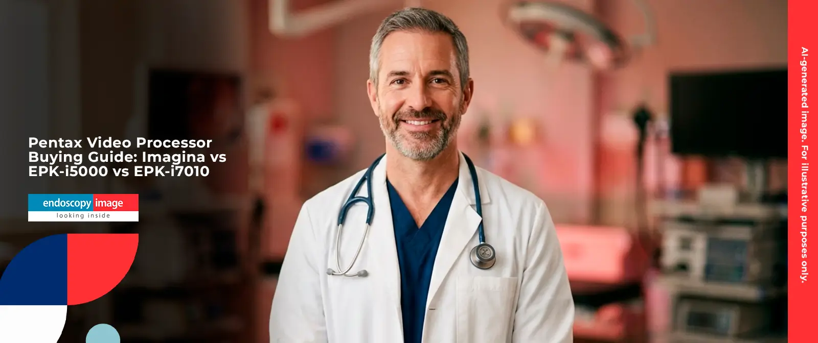 Gastroenterologist standing in endoscopy procedure room