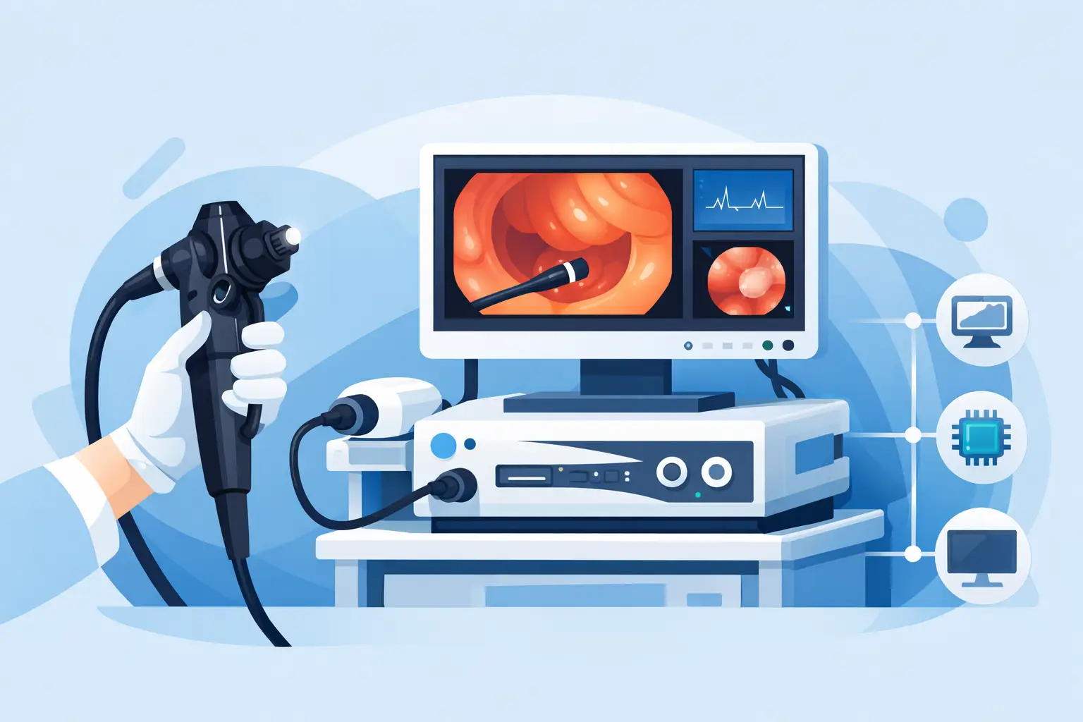 Cómo elegir un videoprocesador endoscópico compatible