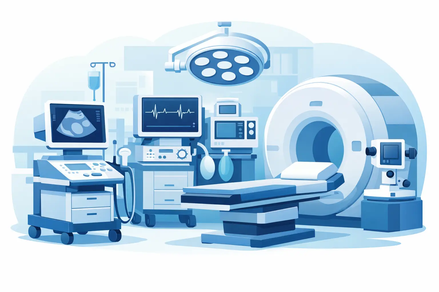 Equipos genuinos de marcas médicas para su centro