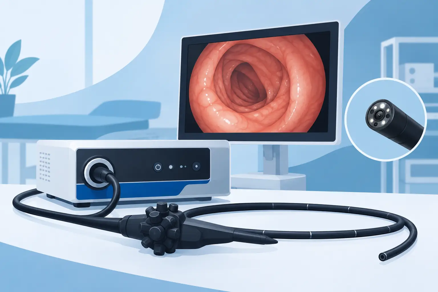 Reseña cámara Olympus para endoscopia clínica