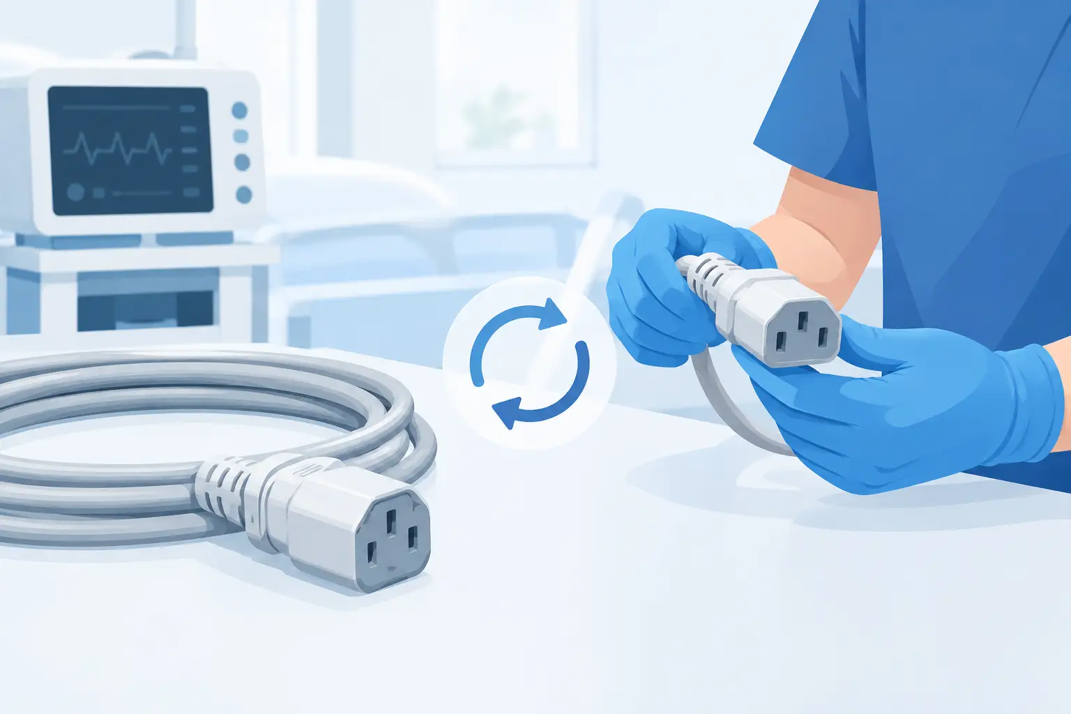 Cuándo reemplazar el cable de luz médico