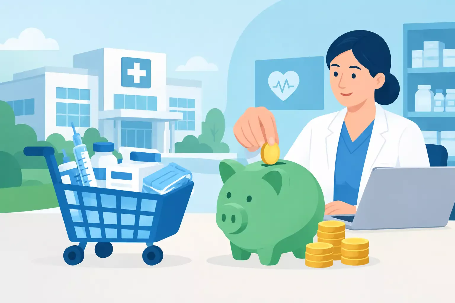Ejemplo de ahorro en compra hospitalaria